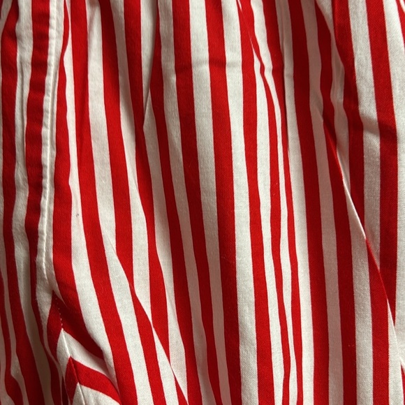Gingi Girls Christmas One Piece Suit Red & White Stripes  Size 6-12 M - Picture 3 of 9